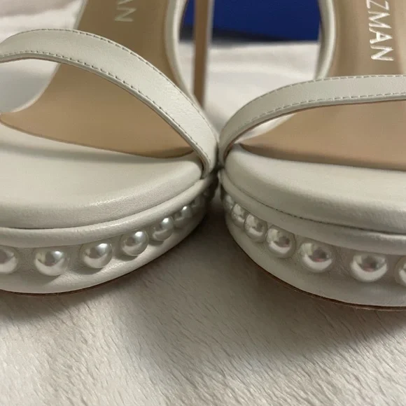 NWT Stuart Weitzman Disco Embellished Ankle Strap Sandals - Picture 5 of 8